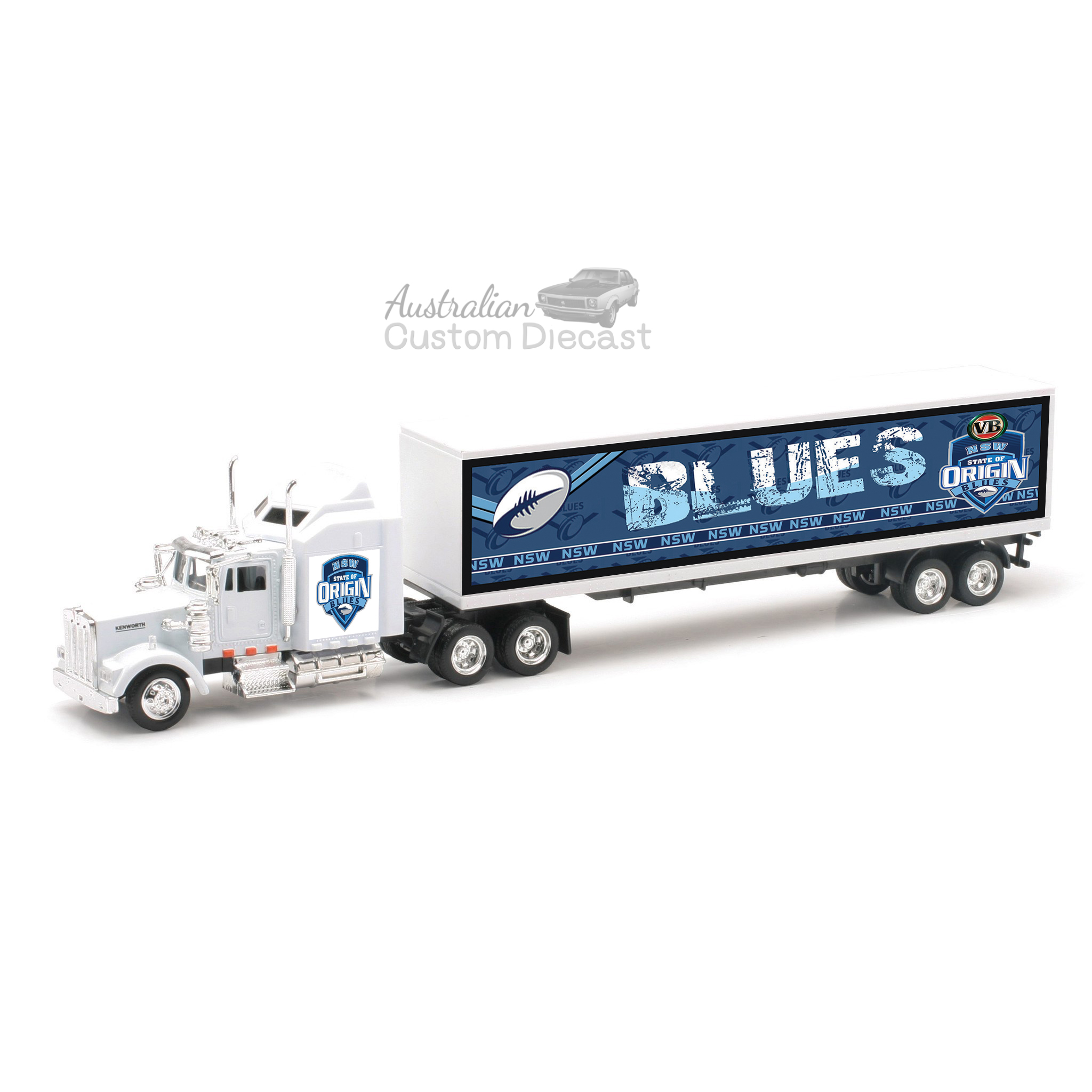 Custom Diecast Blues Kenworth Truck