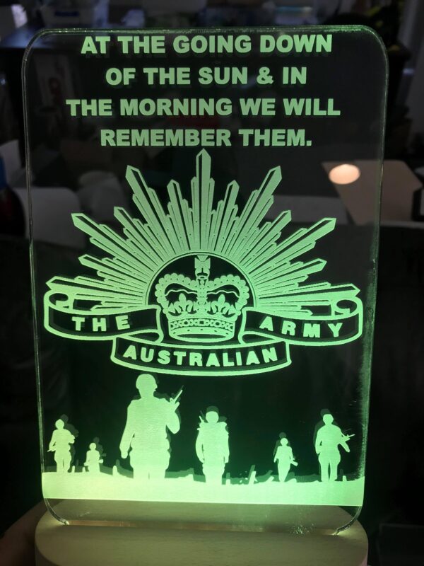 The Australian Army Led Sign